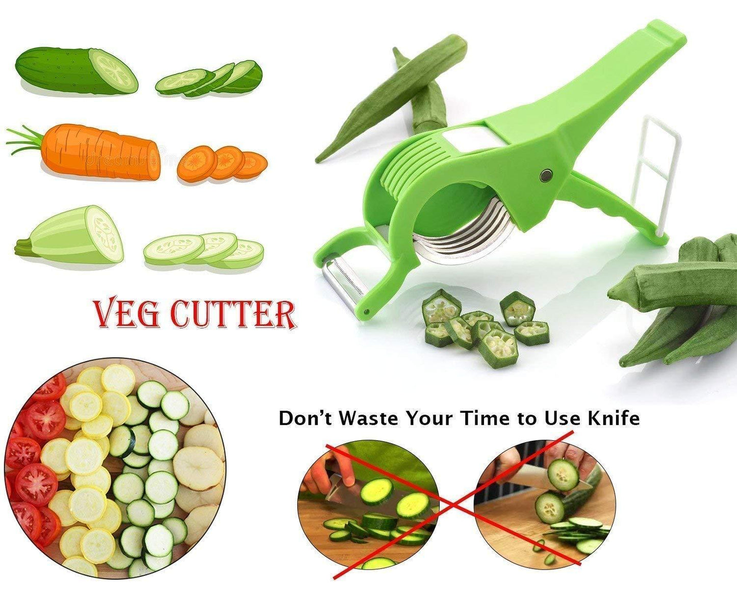 2 in 1 Vegetable & Fruit Multi Cutter